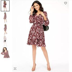 INC International Concepts Floral-Print Ruffle Dress